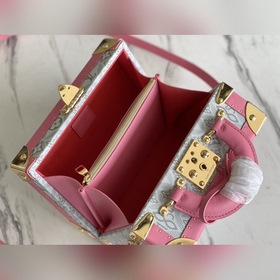 LV Артикул： M45675 Розовый цветок Женская сумка-чемодан В весен