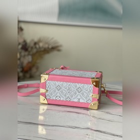 LV Артикул： M45675 Розовый цветок Женская сумка-чемодан В весен