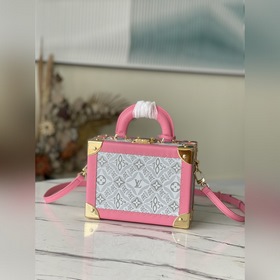 LV Артикул： M45675 Розовый цветок Женская сумка-чемодан В весен