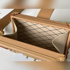 LV « » Артикул： M57399 Синий «Petite Malle» Сумка « » Новая ткань