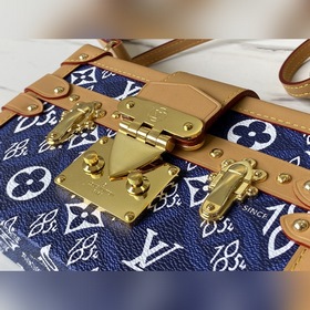 LV « » Артикул： M57399 Синий «Petite Malle» Сумка « » Новая ткань