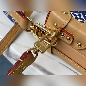 LV « » Артикул： M57399 Синий «Petite Malle» Сумка « » Новая ткань