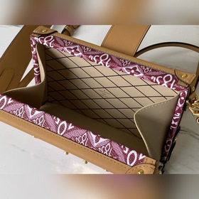 LV Модель： M58212 Красный  Petite Malle Сумка Новая ткань с узо