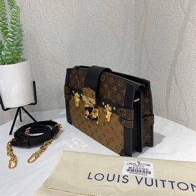 LV POCHETTE TRUNK Модель M43596 Желтый цветок Новая мягкая сумка