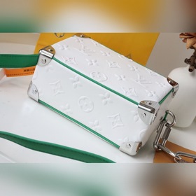 LV Mallle Mini Soft Модель： M55702 Белый с тиснением цвет Mallle