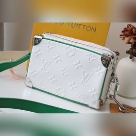 LV Mallle Mini Soft Модель： M55702 Белый с тиснением цвет Mallle