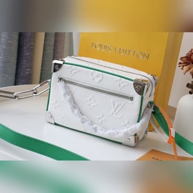 LV Mallle Mini Soft Модель： M55702 Белый с тиснением цвет Mallle
