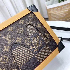 LV Артикул： M44478 Большая сумка в коричневой клетке Артикул： M44