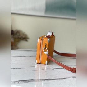 LV Модель： M45885 Желтый ретро-сумка через плечо Handle Trunk Н