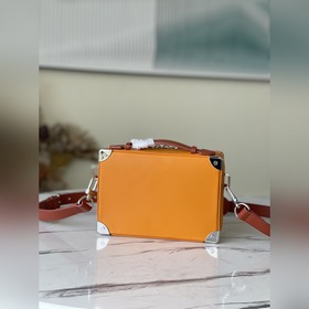 LV Модель： M45885 Желтый ретро-сумка через плечо Handle Trunk Н