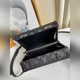 LV Артикул： M20251 Черный цветок CLUTCH BOX Коробка-сумка Номер