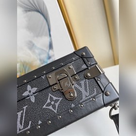 LV Артикул： M20251 Черный цветок CLUTCH BOX Коробка-сумка Номер
