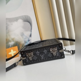 LV Артикул： M20251 Черный цветок CLUTCH BOX Коробка-сумка Номер