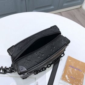 LV Артикул： M44480 Черный кожаный чехол с текстурой крокодила [Му