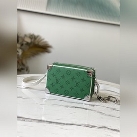 LV Артикул： M44480 Зеленый шелкографический принт, сумка-коробка
