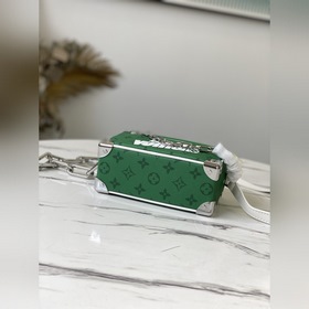 LV Артикул： M44480 Зеленый шелкографический принт, сумка-коробка
