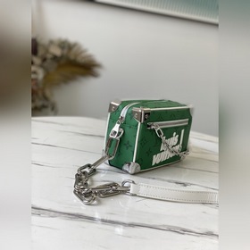 LV Артикул： M44480 Зеленый шелкографический принт, сумка-коробка