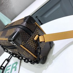 LV Артикул： N60394 Кофейный MINI SOFT TRUNK с цепочкой Сумка на ц