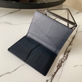 M58808 Синий кожаный кошелек с текстурой личи. Этот кошелек Pocke