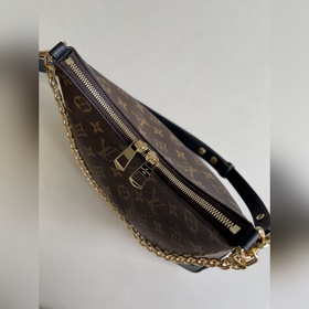 M45351 Черная сумка Odeo в стиле «тромпет» из ткани Monogram с ук