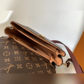 Сумка POCHETTE METIS M44668, красно-коричневая M45152, белая M439