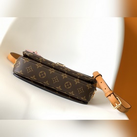 Сумка POCHETTE METIS M44668, красно-коричневая M45152, белая M439