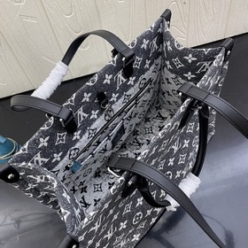 M59608 Черная джинсовая сумка ONTHEGO Ручная работа. Для покупок 