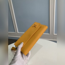 M69831 Желтый. Этот новый длинный кошелек LV Aerogram современным