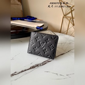 M69075 с тиснением! Короткий кожаный кошелек с несколькими отделе