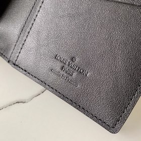 M58192 Черный кожаный чехол для записной книжки с текстурой личи.