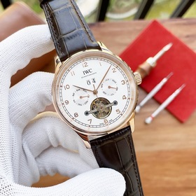 IWC Schaffhausen, портфель «Португалия», часы с турбийоном и боль