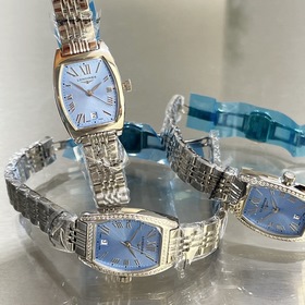 Новый ромбовидный циферблат цвета «ледяной голубой Серия Longines