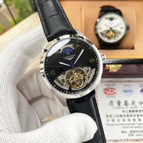 Элегантные мужские часы Longines с впечатляющим ажурным дизайном,