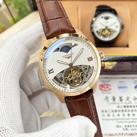 Элегантные мужские часы Longines с впечатляющим ажурным дизайном,
