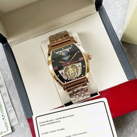 Элегантные мужские часы Longines с впечатляющим ажурным дизайном,
