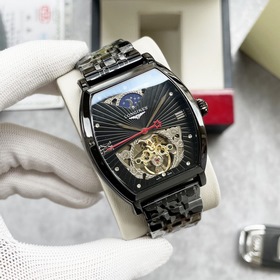 Элегантные мужские часы Longines с впечатляющим ажурным дизайном,