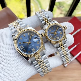 Серия Rolex Datejust, парные часы для влюбленных, швейцарский мех