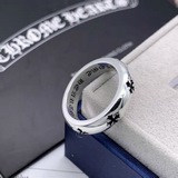 Chrome Hearts Серебряное кольцо с крестом.