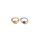 Chrome Hearts Крест-сердце с камнями, 22-каратное золотое покрытие/чистое серебр