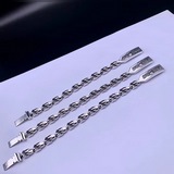 Chrome Hearts Серебряный браслет с классическим элементом в виде языка Rolling S