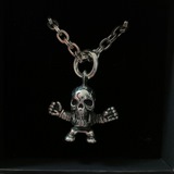 Подлинный Chrome Hearts, переработанный скелет с цепочкой Длина цепочки 55 см.