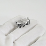 Chrome Hearts Крокс Сердце Двойные Святые Мечи Кольцо с отверстием.