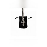 Chrome Hearts CH классический кулон в виде пламенного креста.
