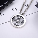 Chrome Hearts Крест-кольцо Chrome Hearts с цепочкой из серебра 925 пробы, 60 см,