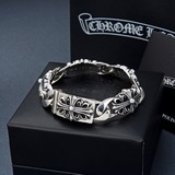Chrome Hearts Крест-цветной браслет для мужчин и женщин, длина 20 см, вес около 