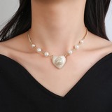 Chanel Chanel новое колье в форме сердца, популярная модель, синхронизированная 