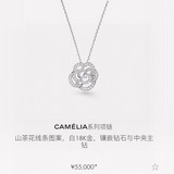 Chanel CAMELIA серия с ажурной камелией, инкрустированная бриллиантами, высокока