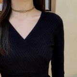 Диамантовое колье с буквами JADIOR от Dior. Высокое качество, изготовлено по ори
