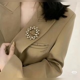 Dior Имитация кристалла в ретро-золотом металлическом покрытии J ADIOR LAURIER Э