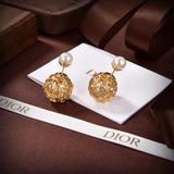 Dior Новые серьги-гвоздики DIOR с ажурным дизайном; качество, соответствующее фи